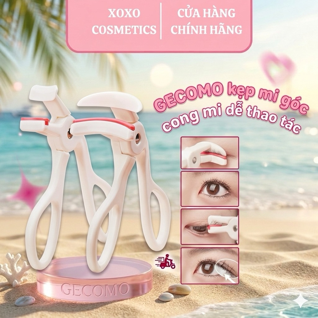 [GECOMO] Bấm Mi Gecomo Cong Mi Dài Lâu, Kẹp Mi Dễ Thao Tác Dành Cho Người Mới Học Makeup Dụng Cụ Bấm