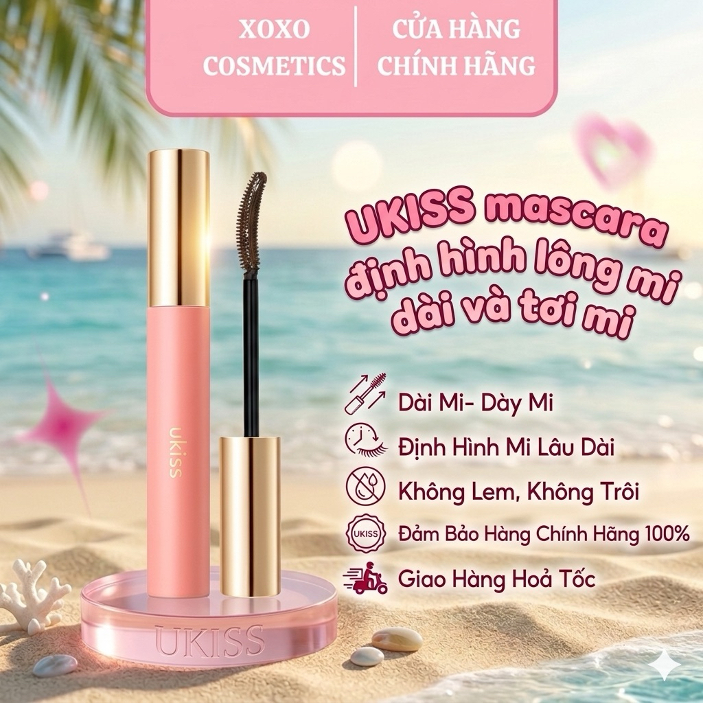 [Ukiss] Mascara lót Mascara Ukiss Chống Thấm Nước Không Lem Làm Lông Mi Dài Tự Nhiên