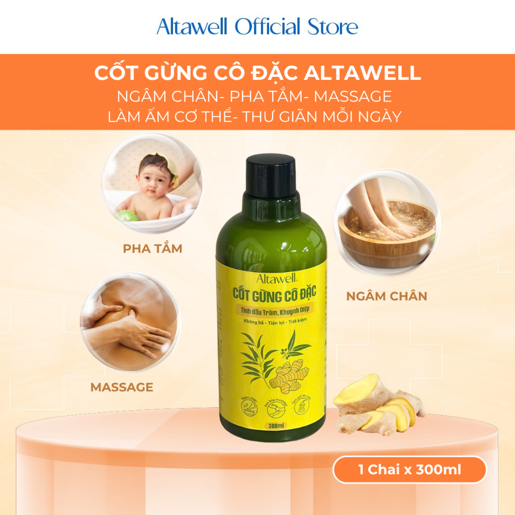 [QUÀ TẶNG KHÔNG BÁN] Cốt Gừng Cô Đặc Altawell 300ml
