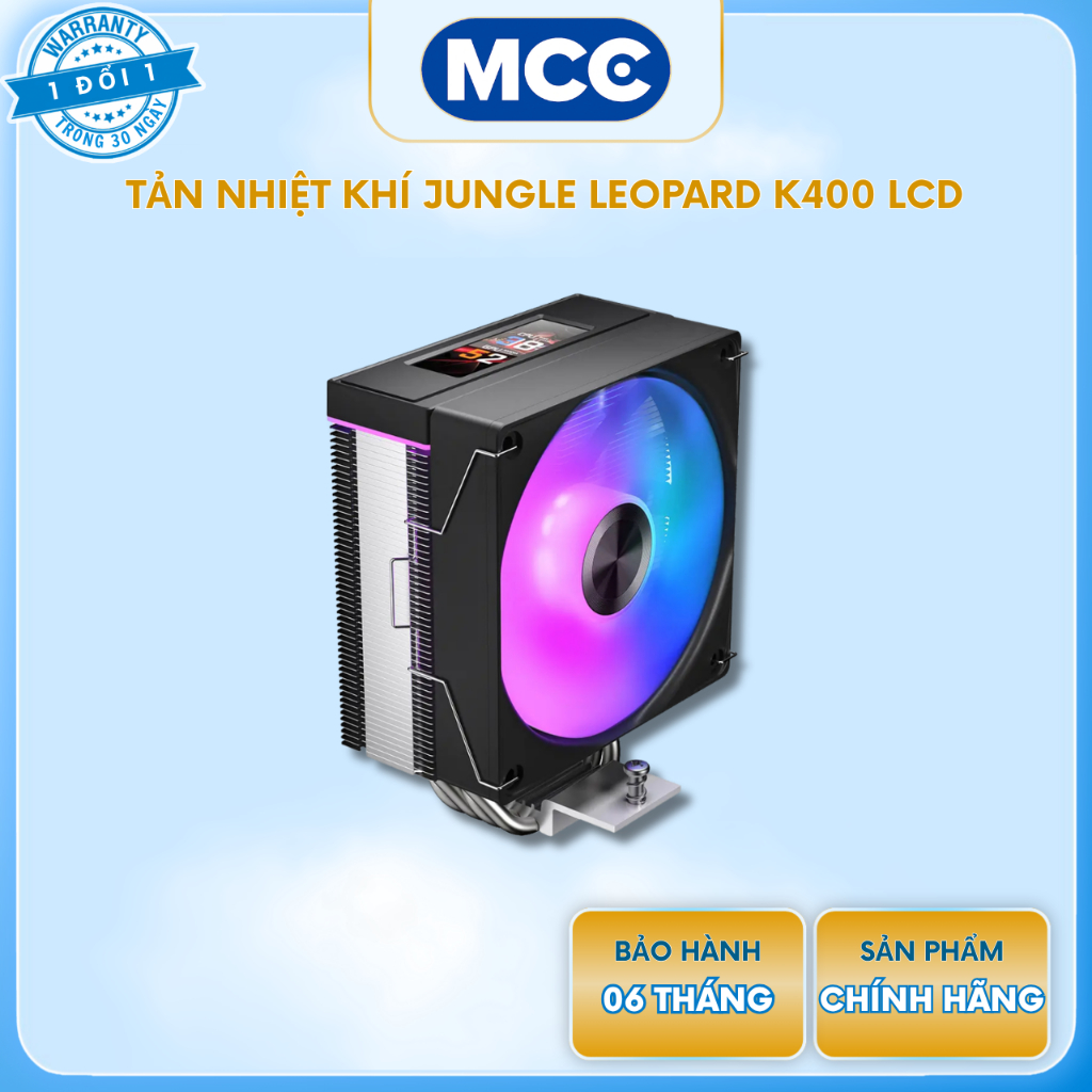 Tản Nhiệt khí Jungle Leopard K400 LCD ( Màn hình LCD 2.99 inch )