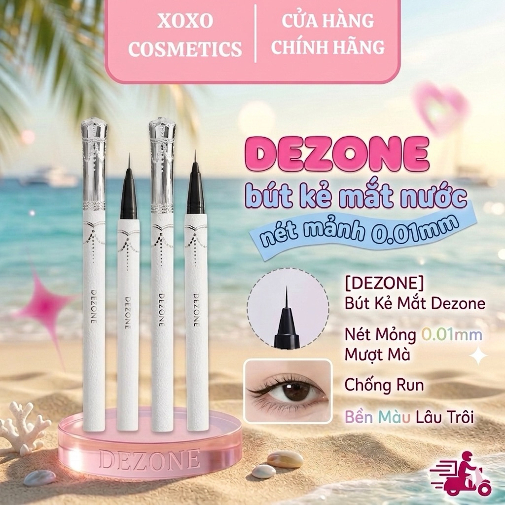 [DEZONE] Bút Kẻ Mắt Dezone Nét Mỏng 0.01mm Mượt Mà, Chống Run, Bền Màu Lâu Trôi