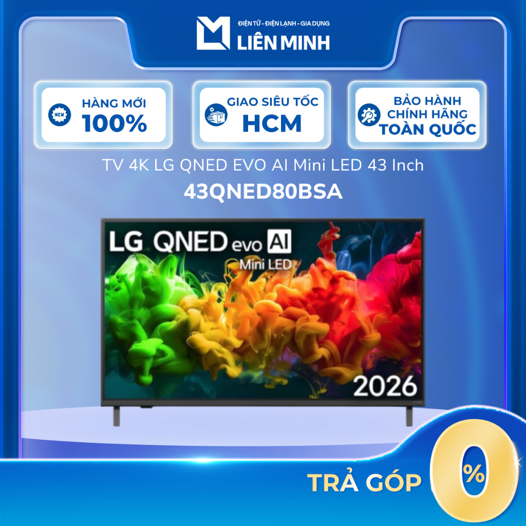 43QNED80BSA | 43QNED80ASA - Smart Tivi LG QNED AI 4K 43 Inch [SHIP 0Đ HCM]