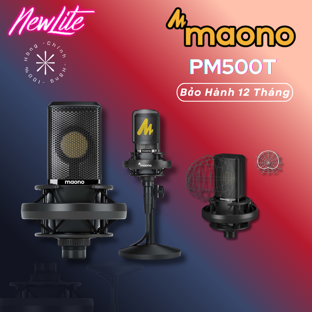 MAONO PM500T - Microphone XLR / Mic thu âm định hướng chất lượng - Hàng chính hãng