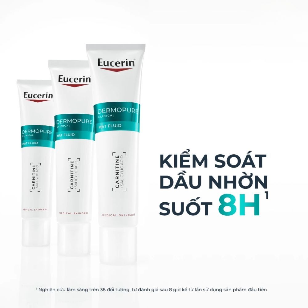 Ảnh 5 của Kem dưỡng Eucerin DermoPure Clinical Mat Fluid giúp dưỡng ẩm giúp kiểm soát nhờn 40ml.