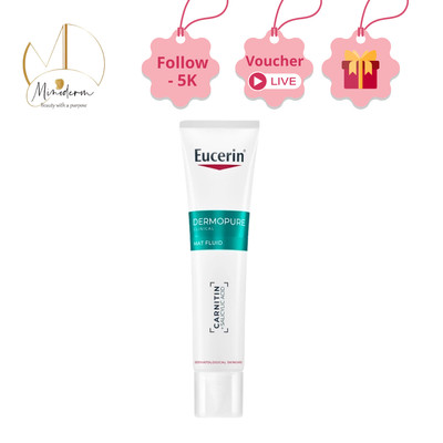 Kem dưỡng Eucerin DermoPure Clinical Mat Fluid giúp dưỡng ẩm giúp kiểm soát nhờn 40ml.