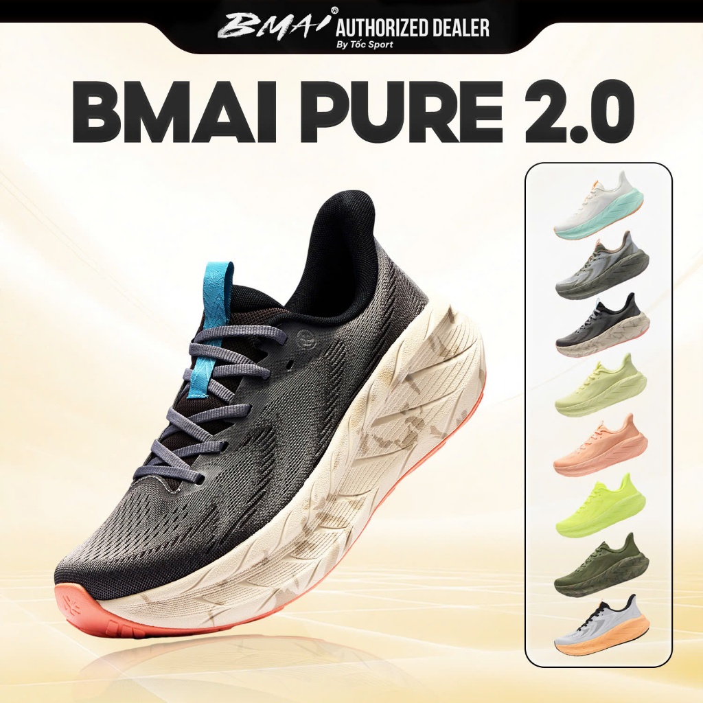 Giày Bmai | Giày Chạy Bộ Nam, Nữ Bmai Pure 2.0 XRPL006 | Hàng Chính Hãng | Giày Tập Luyện Hàng Ngày