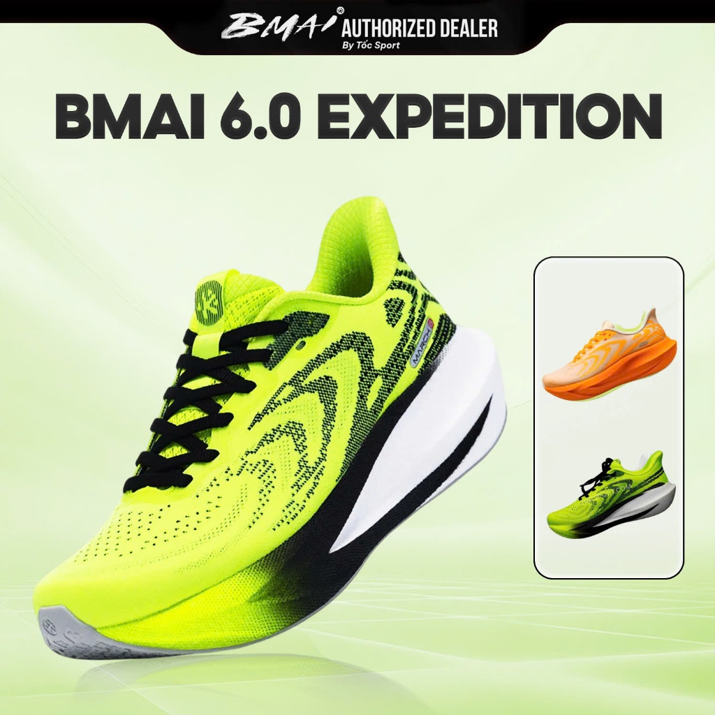 Giày Bmai | Giày Chạy Bộ Bmai Expedition 6.0 XRPL003 | Hàng Chính Hãng | Giày Tập Luyện Hàng Ngày Và