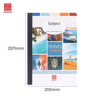 Sổ Hồng Hà A4 300 Trang Subject 4551, Sổ Caro 300 Trang Văn Phòng Phẩm Sao Mai