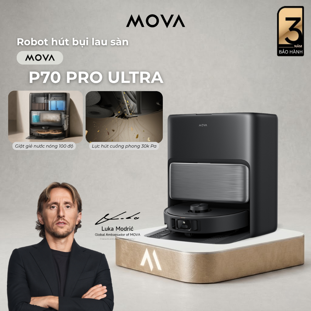 Robot Hút Bụi Lau Nhà MOVA P70 Pro Ultra | Lực Hút Đỉnh Cao | Trạm Sạc Đa Năng | Bảo hành 36 Tháng | BigBuy360 - bigbuy360.vn