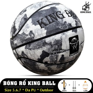 Bóng Rổ Da Cao Su King Ball Size Số 5 6 7 Trẻ Em Nam Nữ Học Sinh Chơi Sân Bê Tông Ngoài Trời