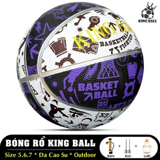 Bóng Rổ Da King Ball Số 5 6 7 Chơi Sân Bê Tông Ngoài Trời Outdoor Trẻ Em Học Sinh Tập Luyện