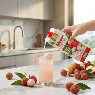 Nước Ép Hỗn Hợp Vải Với Lê Và Nước Dừa Malee Premium 1L - Nhập Khẩu Thái Lan