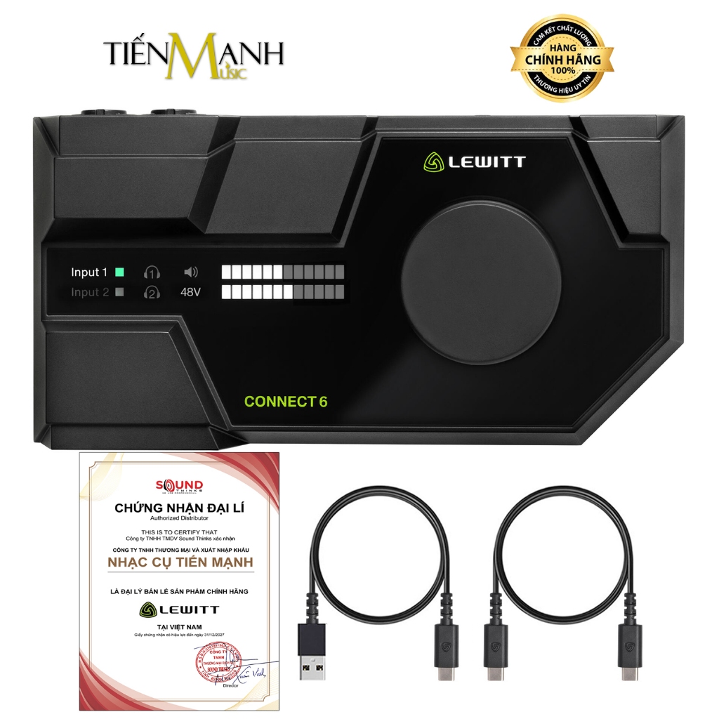 [Chính Hãng] Soundcard Lewitt Connect 6 - Bộ Thu Âm Livestream Sound Card Audio Interface