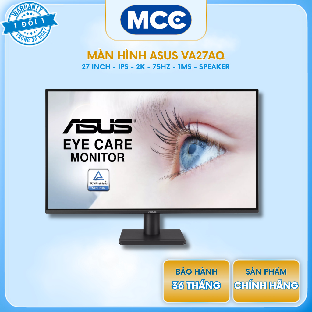 Màn hình ASUS VA27AQ 27 inch IPS 2K 75Hz - Speaker