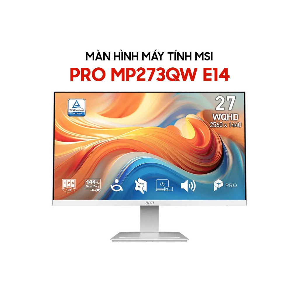 Màn hình MSI PRO MP273QW E14 27 inch 2K QHD 144Hz 1ms IPS Adaptive-Sync