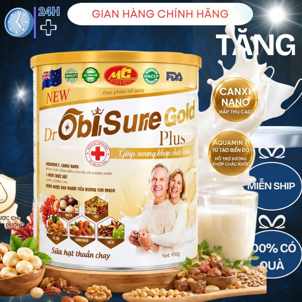 ObiSure Gold ++ 900g – Dinh Dưỡng Từ Hạt Tự Nhiên, Sống Khỏe Mỗi Ngày