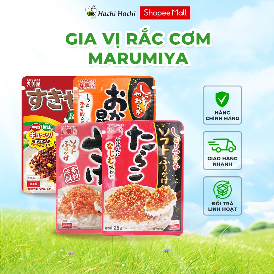 Gia vị rắc cơm nhiều vị Marumiya Shokuhin - Hachi Hachi Japan Shop