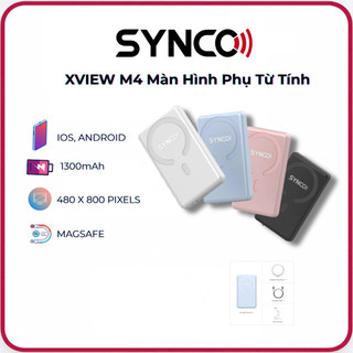 SYNCO XVIEW M4 - Màn Hình Phụ Từ Tính SYNCO Hỗ Trợ SELFIE, LIVESTREAM, QUAY VLOG BẰNG CAMERA SAU