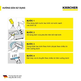 [Sản xuất Đức] Nước lau kính Karcher RM 500 - Làm sạch, bảo vệ bề mặt kính - Dung tích 500ml