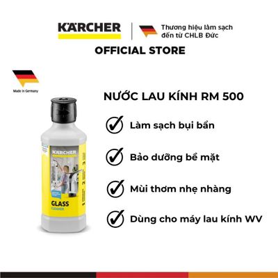 [Sản xuất Đức] Nước lau kính Karcher RM 500 - Làm sạch, bảo vệ bề mặt kính - Dung tích 500ml