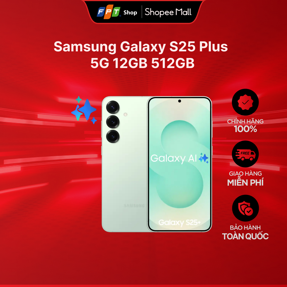 [Chỉ GH tận nơi] Điện thoại Samsung Galaxy S25 Plus 5G 12GB 512GB