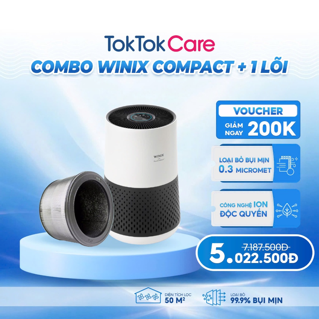 Máy lọc không khí Coway AP-2318D - Kích thước 60x40x20 cm, màu trắng, công suất 400 m³/h