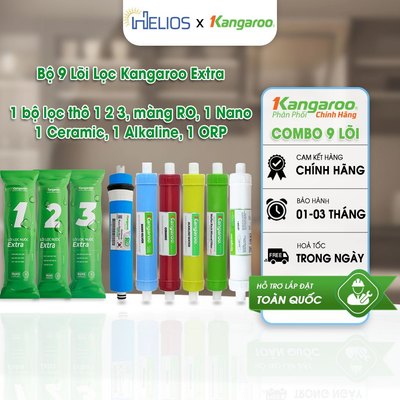 Trọn Bộ 9 Lõi Lọc Nước Kangaroo Chính Hãng - Lõi Lọc RO Thay Thế KG08G4 KGMC09 KG109A ...