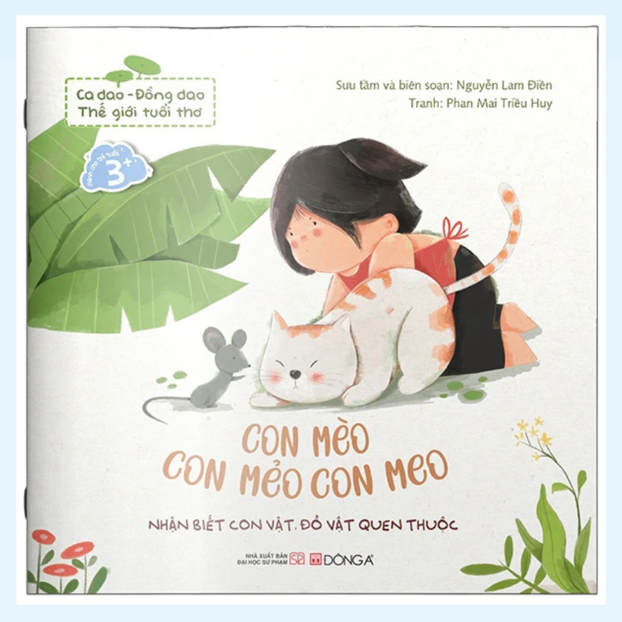 Sách - Ca Dao Đồng Dao Thế Giới Tuổi Thơ - Con Mèo Con Mẻo Con Meo (ĐAP)
