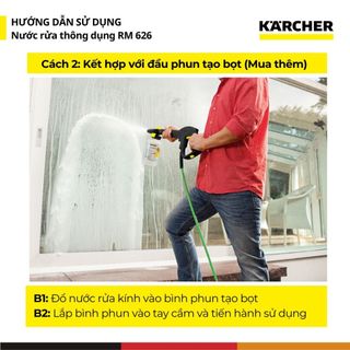 [Sản xuất Đức] Nước tẩy rửa đa năng, thông dụng Karcher RM 626 - dùng cho sân vườn, xe cộ - Dung tích 1 Lít