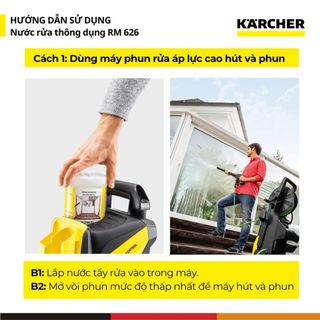[Sản xuất Đức] Nước tẩy rửa đa năng, thông dụng Karcher RM 626 - dùng cho sân vườn, xe cộ - Dung tích 1 Lít
