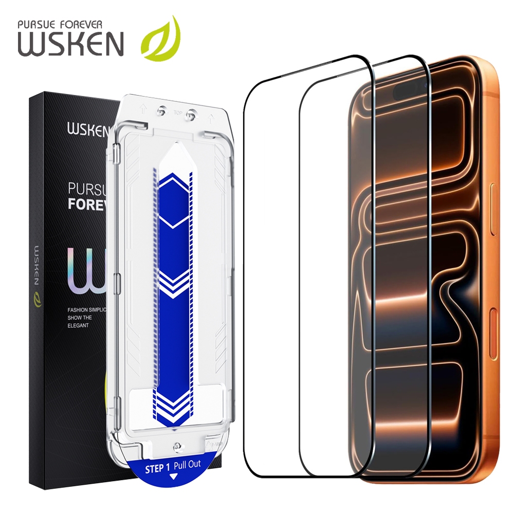 [16 Pro Max không viền đen]WSKEN Kính Cường Lực trong suốt/chống gián điệp dành cho iPhone 17 Pro Ma