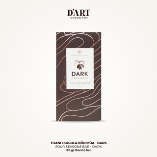 Socola Đen Nguyên Chất 70% Cacao 80g - D'art Chocolate