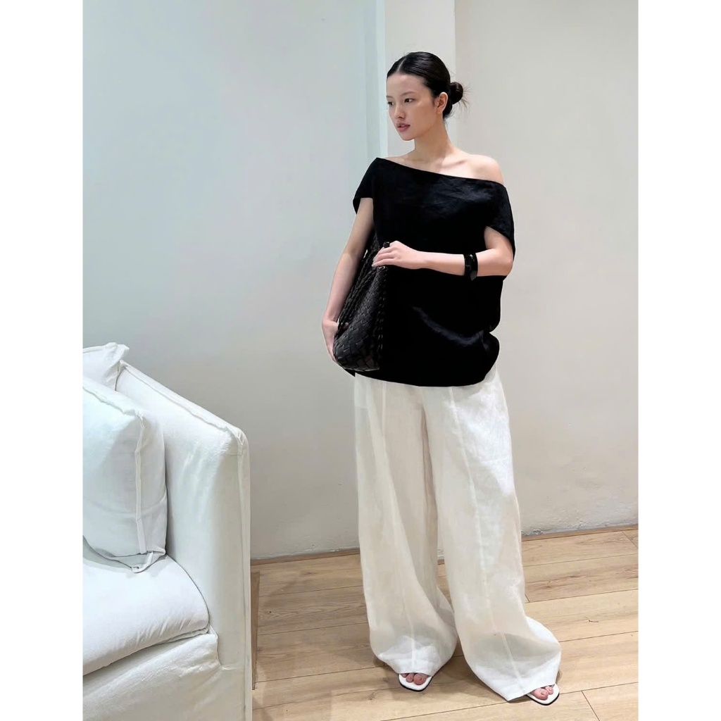 𝗫𝗶𝗻𝗵 𝗟𝗶𝗻𝗲𝗻 - |BEELY| - Áo Linen trễ vai