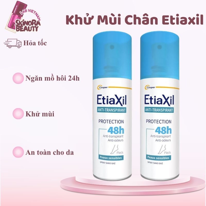 Xịt Khử Mùi Chân Etiaxil Khử Mùi 48h Khử Mùi Cho Chân Khô Thoáng Chống Mồ Hôi 48h Etiaxil 150ml - Sk