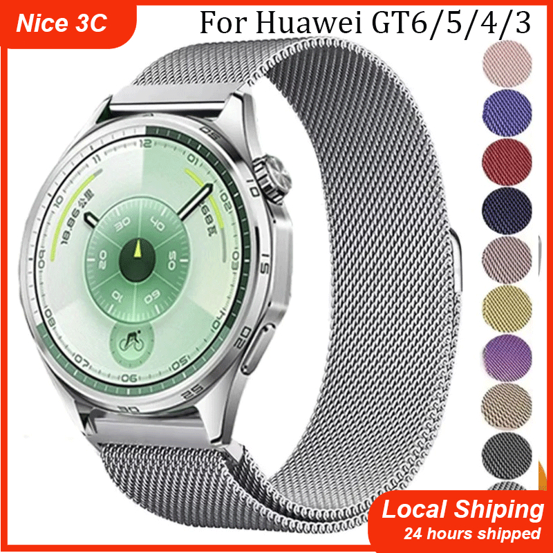 Dây đeo Milanese Loop cho Huawei Watch GT6 GT5 G Dây đeo cho Huawei GT6 GT5 GT4 46mm