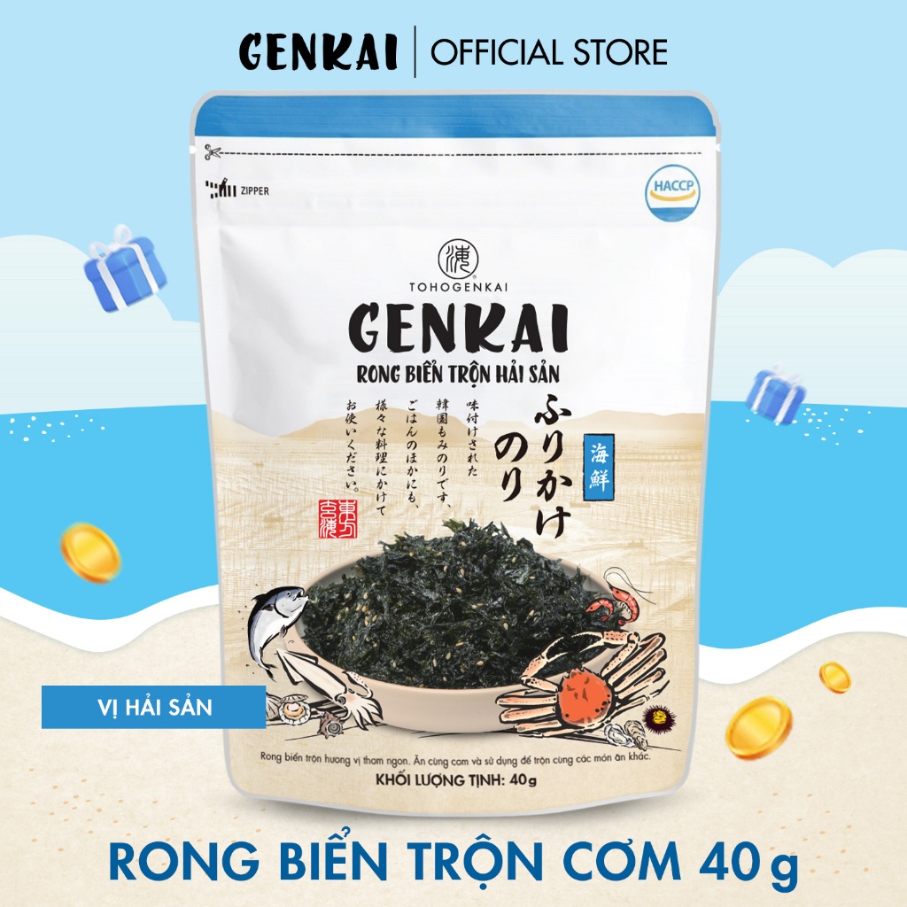 [Thùng] 26 gói Rong Biển Trộn Cơm GENKAI