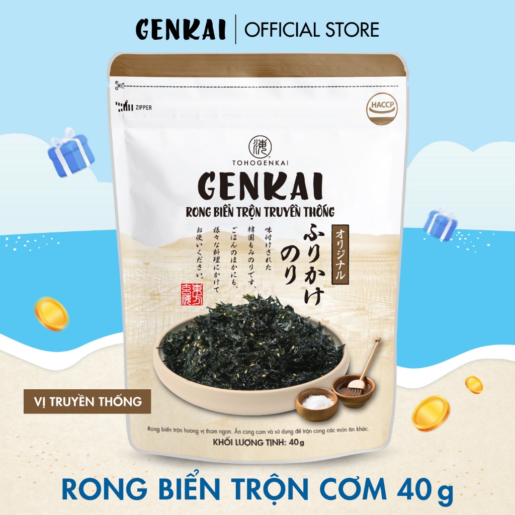 Rong Biển Trộn Cơm GENKAI Truyền thống 40g