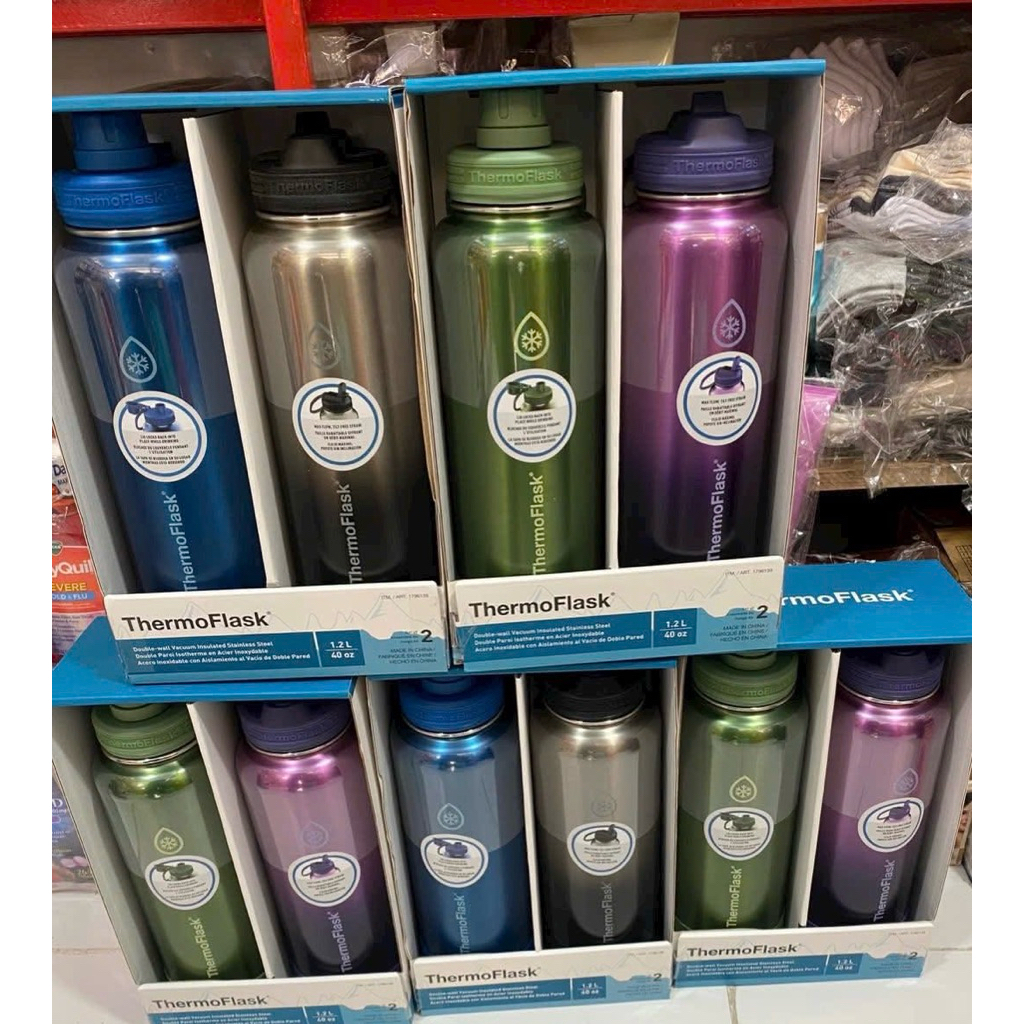 Set 2 bình Bình Giữ Nhiệt Thermo Flask 710ml, 1.2L