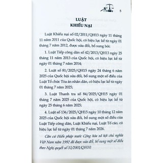 Sách - Luật Khiếu Nại (Hiện Hành)