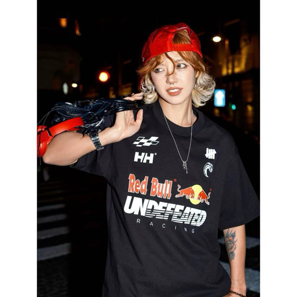 Áo thun tay ngắn unisex chất lượng cao từ nhà máy UND x H brand x Red Bull hợp tác sản xuất dòng 85R