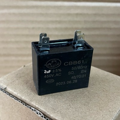 Tụ quạt tụ điện 2uF 450VAC chất lượng cao Capa tụ quạt điều hoà 2uF- ĐIỆN LẠNH CHIẾN THẮNG