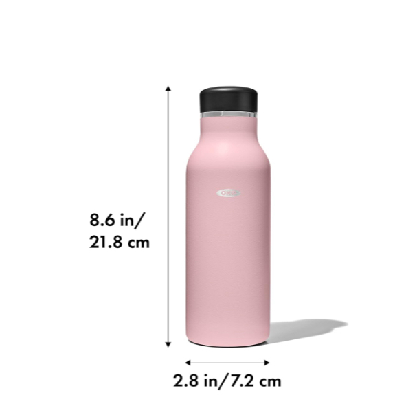 HÀNG MỸ - Bình giữ nhiệt OXO 475ml | OXO Strive 16oz Insulated Water Bottle with Standard Lid - Rose