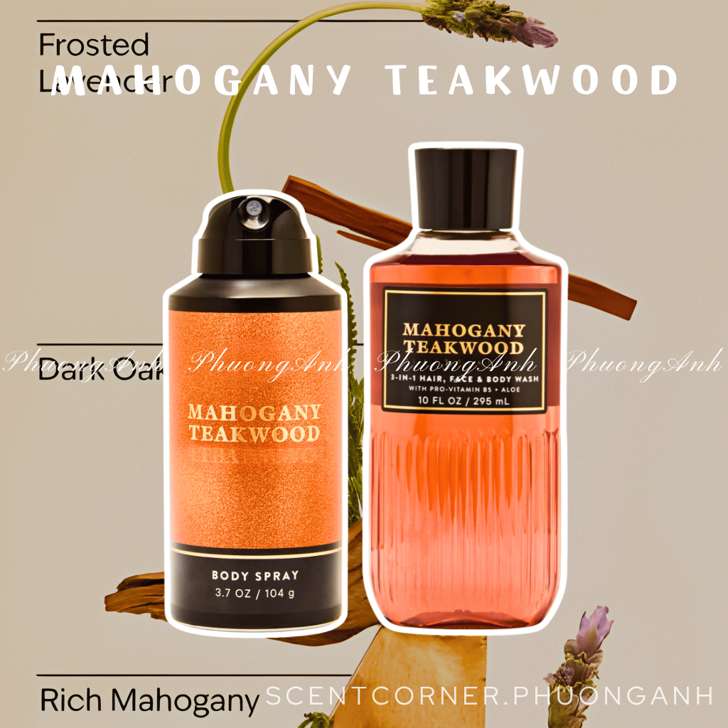 MAHOGANY TEAKWOOD | Bộ sản phẩm Cologne Mist - Sữa Tắm Nam
