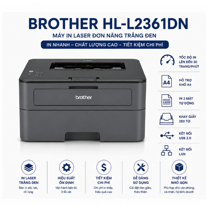 Máy In Laser Đơn Năng Brother HL- L2361DN