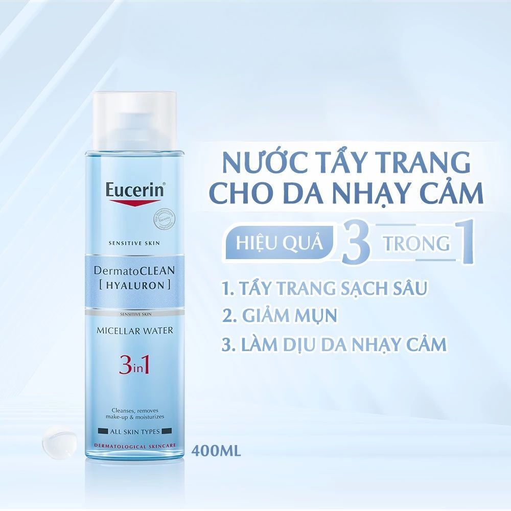 Ảnh 5 của Nước tẩy trang Eucerin DermatoCLEAN Micellar dịu nhẹ cho da nhạy cảm