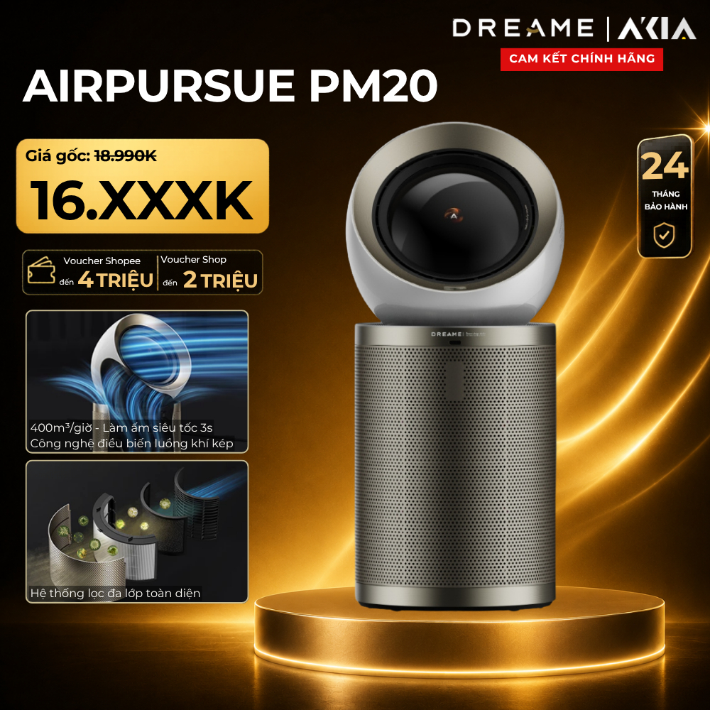 Máy lọc không khí Dreame AirPursue PM10/ PM20 - Bảo Hành 24 Tháng