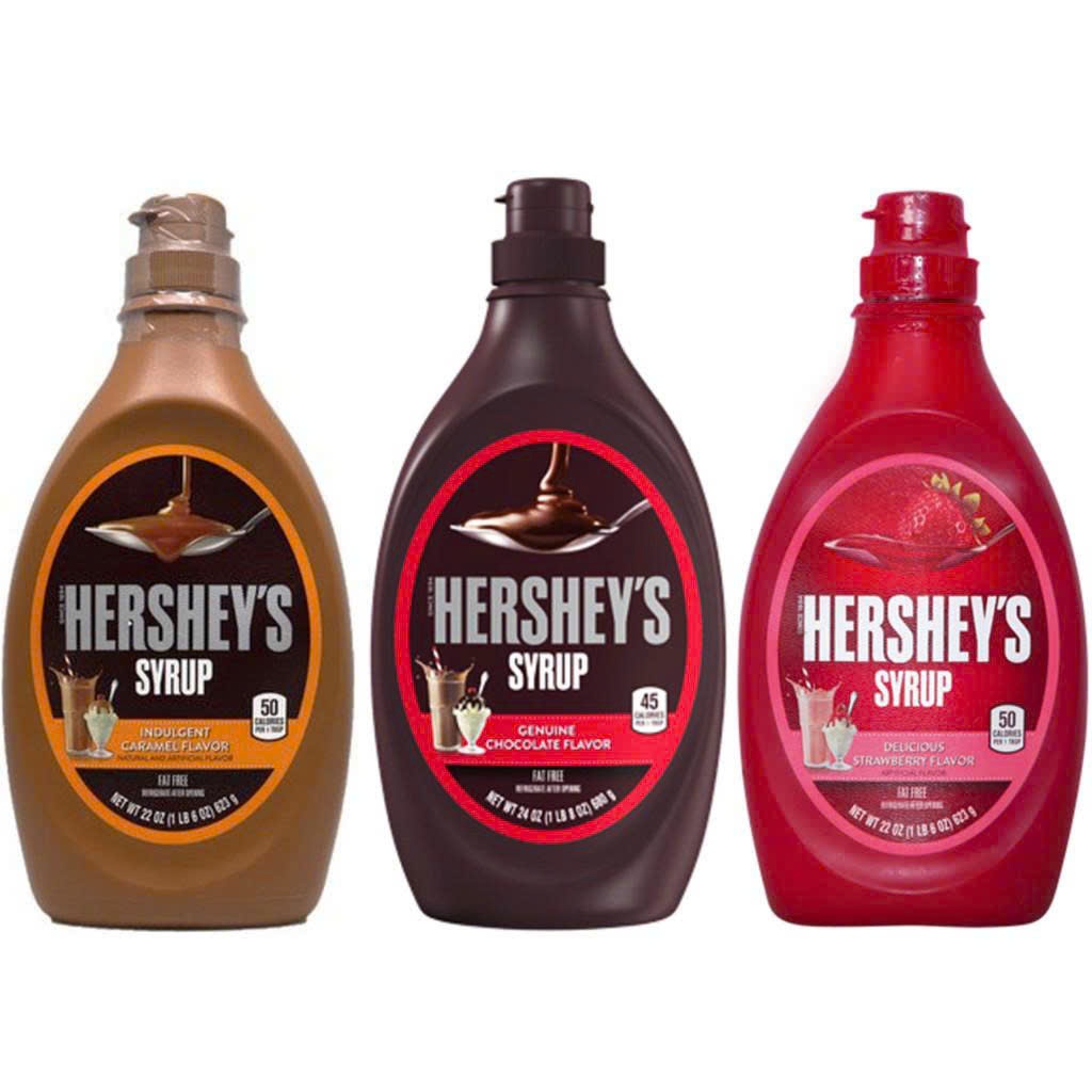 Syrup Chocolate Và Syrup Caramel Hershey's