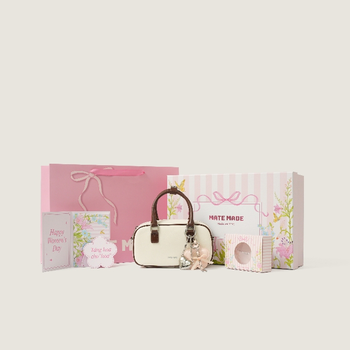 Set Quà Tặng MATE MADE Luna Moment Box, Túi Xách Tay Luna Kèm Charm, Vòng Tay, Hộp Quà Hồng (Tặng Bạn Thân, Bạn Gái) | BigBuy360 - bigbuy360.vn