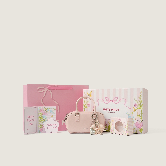 Set Quà Tặng MATE MADE Luna Moment Box, Túi Xách Tay Luna Kèm Charm, Vòng Tay, Hộp Quà Hồng (Tặng Bạn Thân, Bạn Gái) | BigBuy360 - bigbuy360.vn