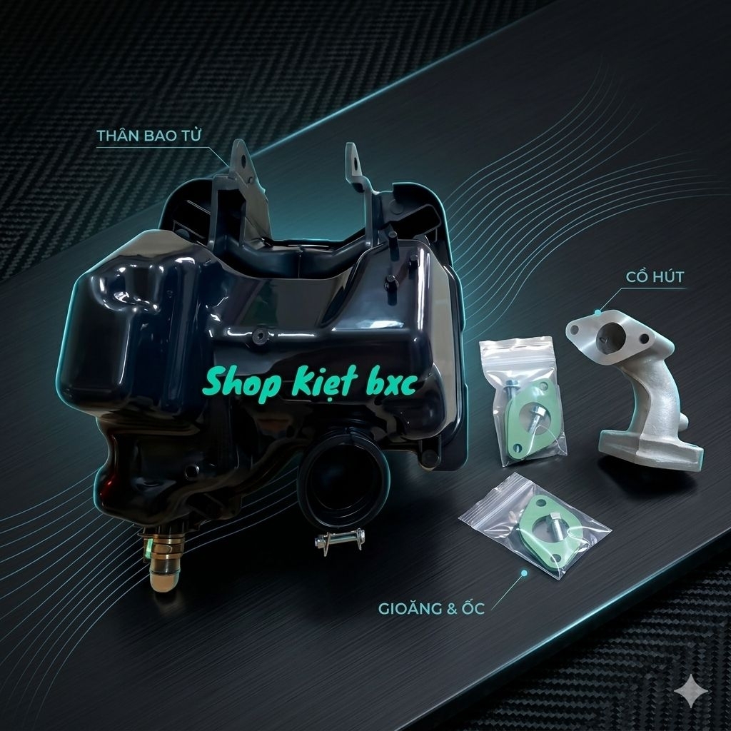 BỘ LỌC GIÓ + CỔ XĂNG XÉO 125 (FULL BỘ)